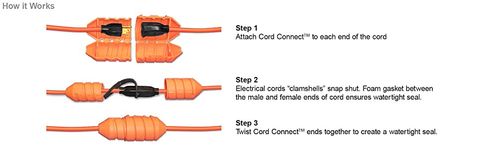 How To Protect Outdoor Extension Cord From Rain DIY
 Amazon Farm Innovators Model CC 2 Cord Connect Water