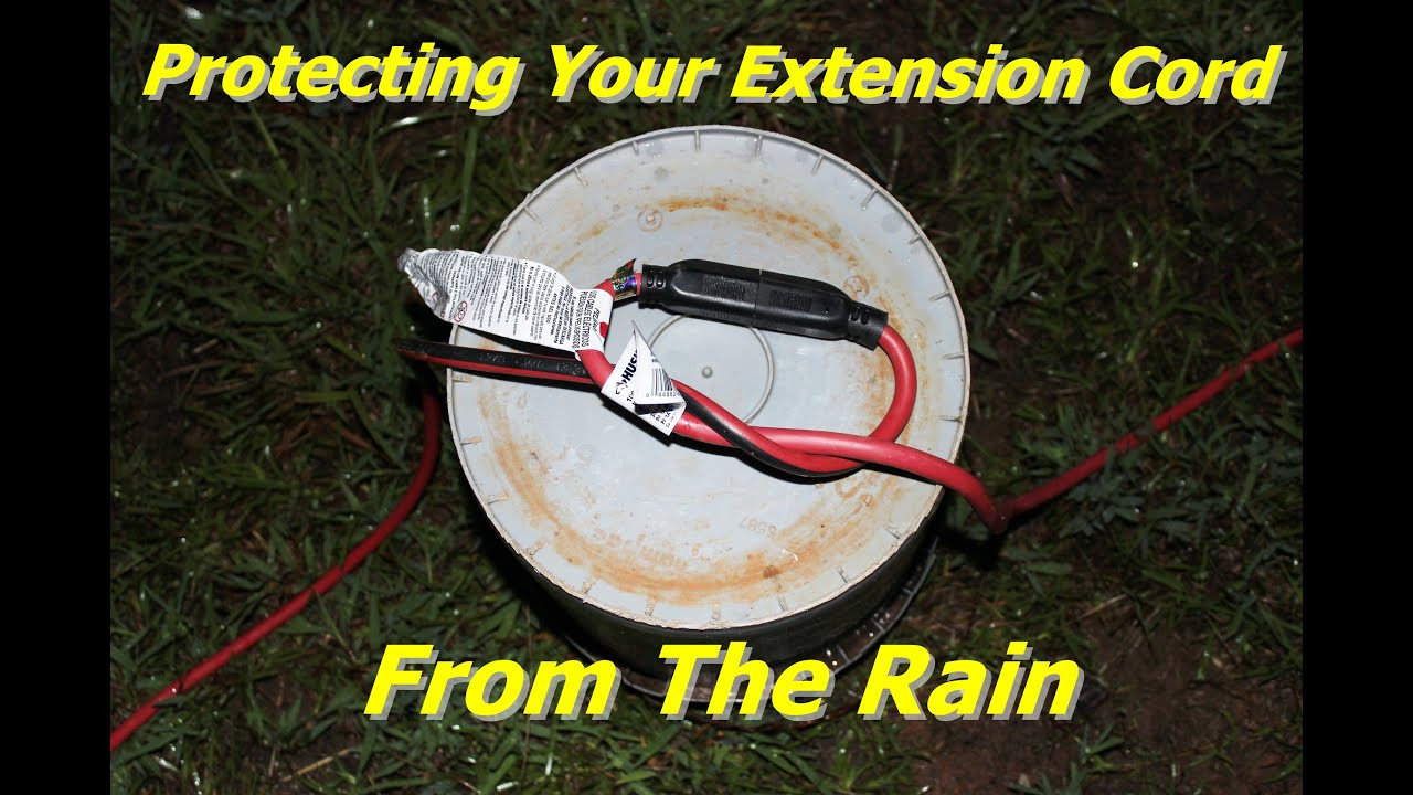 How To Protect Outdoor Extension Cord From Rain DIY
 Protecting your extension electrical cord connector ends