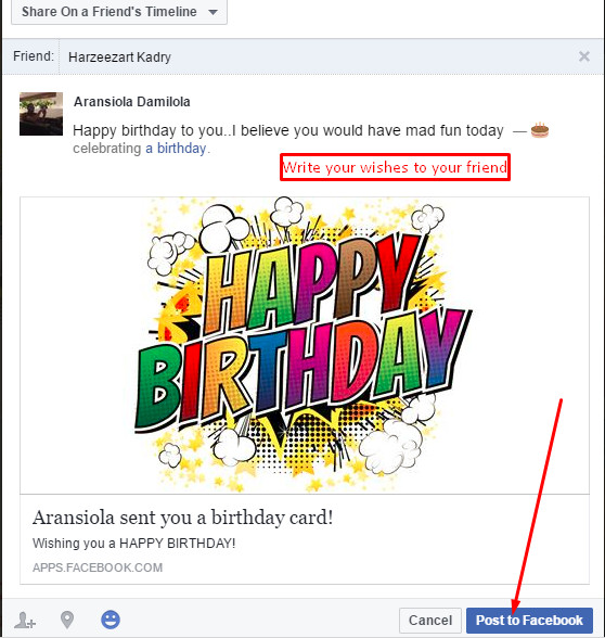 How To Send Birthday Card On Facebook
 Send free awesome birthday cards to your friends on