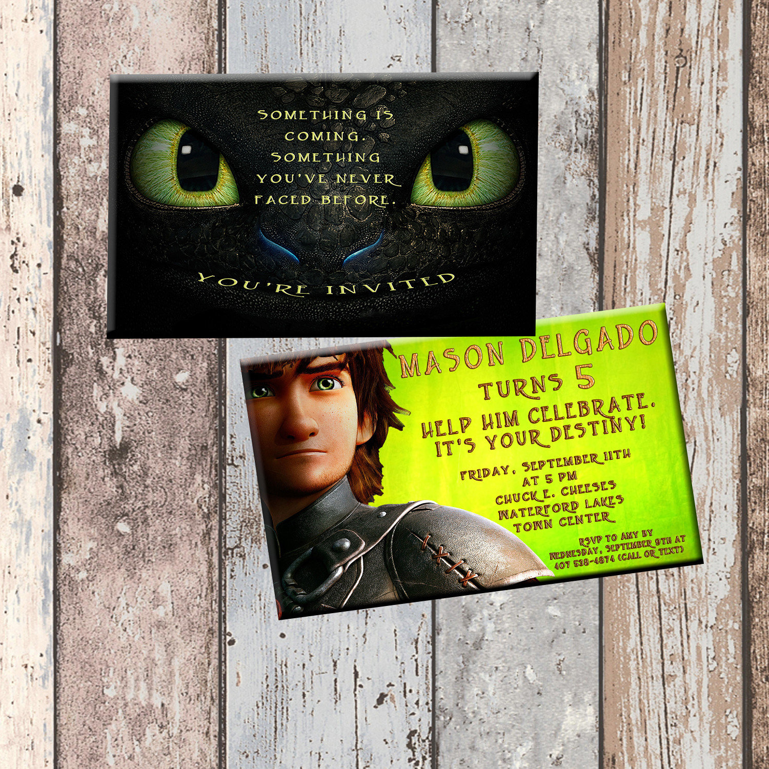 How To Train Your Dragon Birthday Invitations
 Toothless Dragon Personalized Birthday Invitation 2 Sided