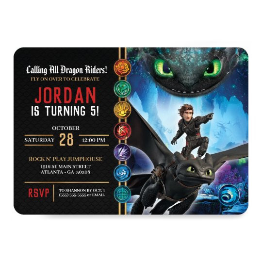 How To Train Your Dragon Birthday Invitations
 How to Train Your Dragon Birthday Invitation