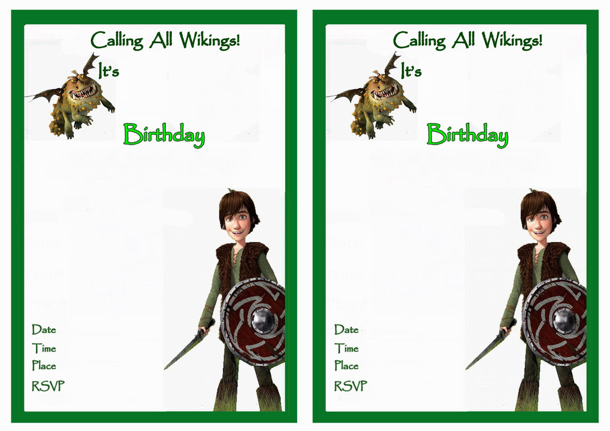 How To Train Your Dragon Birthday Invitations
 How to Train Your Dragon Birthday Invitations – Birthday