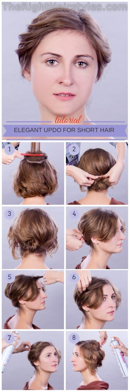 How To Updo Hairstyles
 How To Elegant Updo For Short Fine Hair