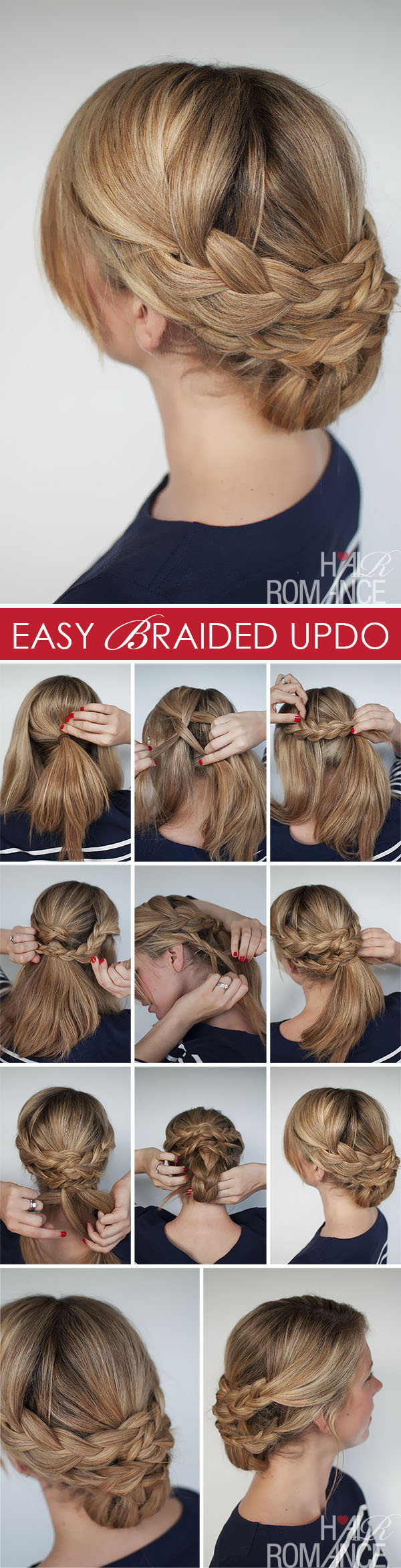 How To Updo Hairstyles
 Hairstyle How to Easy braided updo tutorial Hair Romance