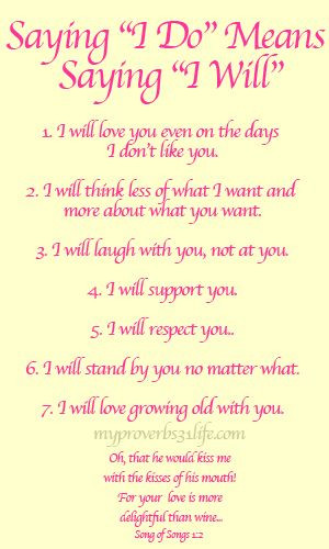 I Promise Wedding Vows
 Romantic Wedding Vows Examples For Her and For Him