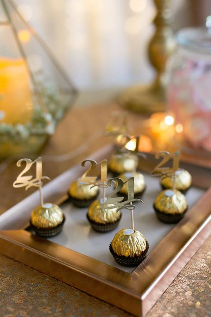 Ideas For 21st Birthday Party
 Kara s Party Ideas Elegant 21st Birthday Party