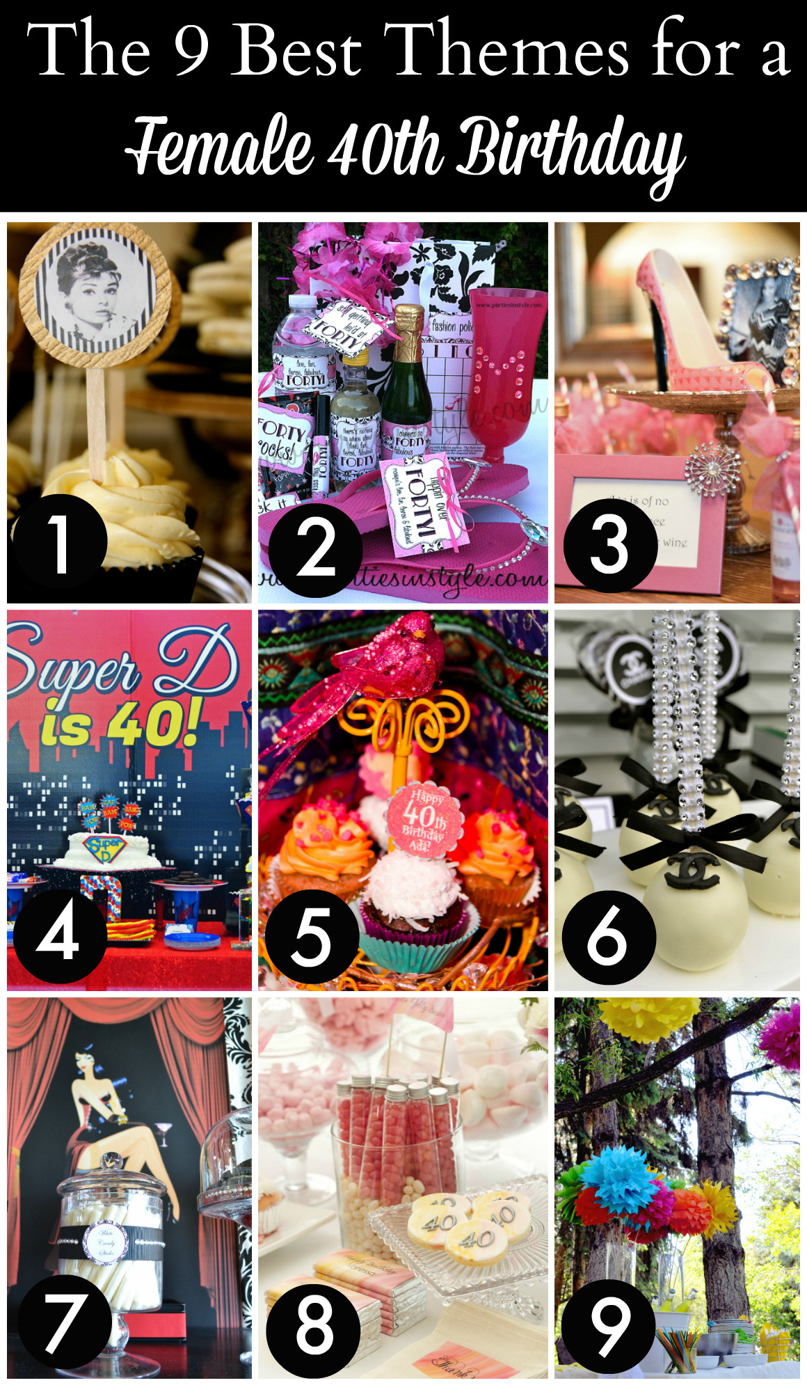 Ideas For 40Th Birthday Party Female
 The 12 BEST 40th Birthday Themes for Women