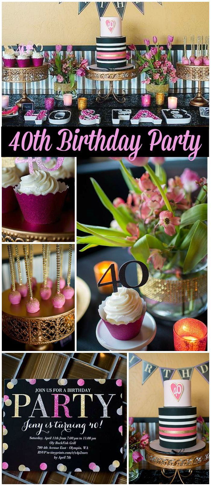 Ideas For 40Th Birthday Party Female
 40th Birthday Birthday "A Glamourous 40th Birthday Party