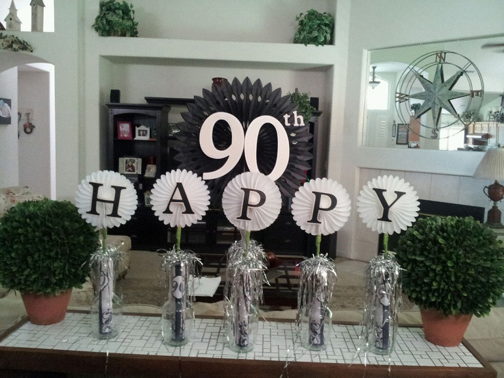 Ideas For 90Th Birthday Party
 15 best images about Gpa 90th Birthday Ideas on Pinterest