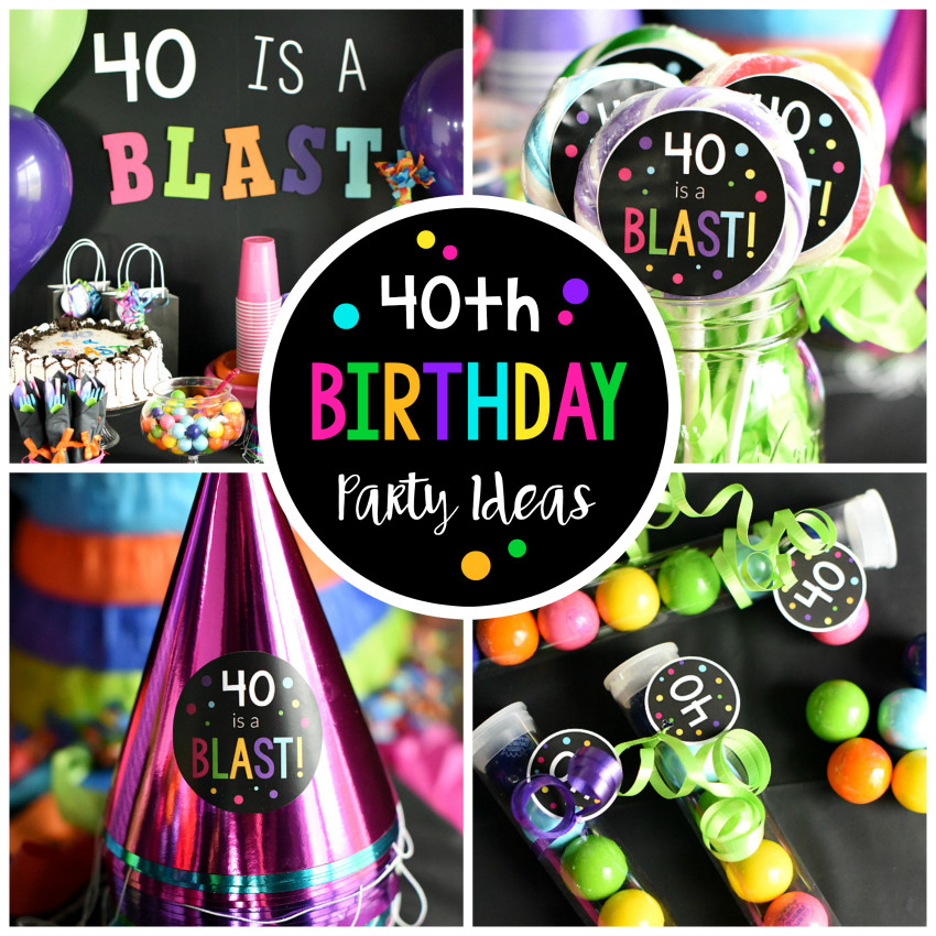 Ideas For A 40Th Birthday Party
 40th Birthday Party 40 is a Blast – Fun Squared