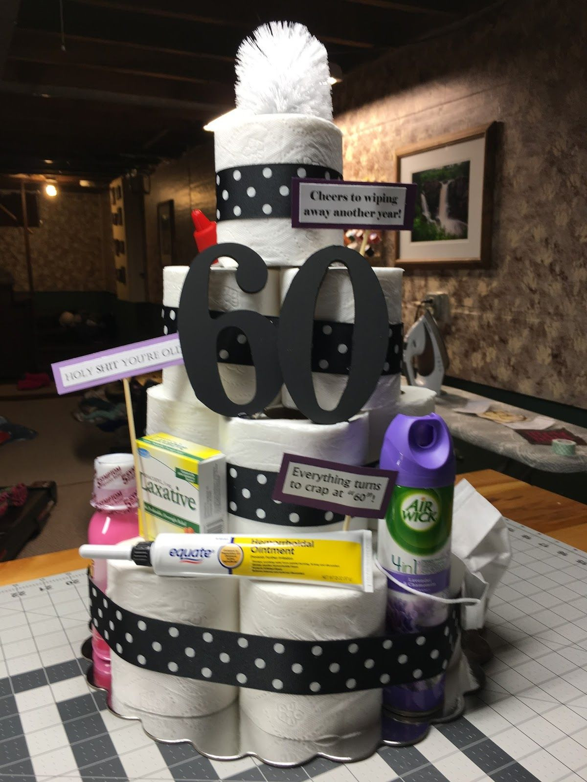 Ideas For A 60Th Birthday Gift
 Toilet Paper CAKE