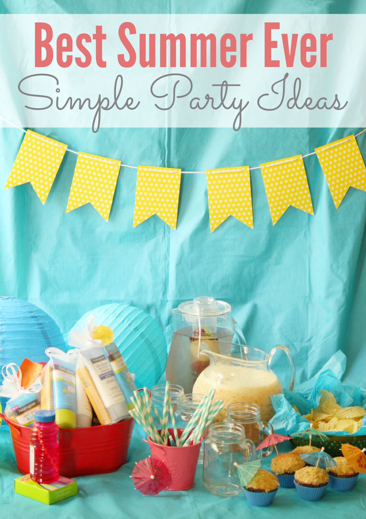 Ideas For A Summer Party
 Simple “Best Summer Ever” Party Ideas