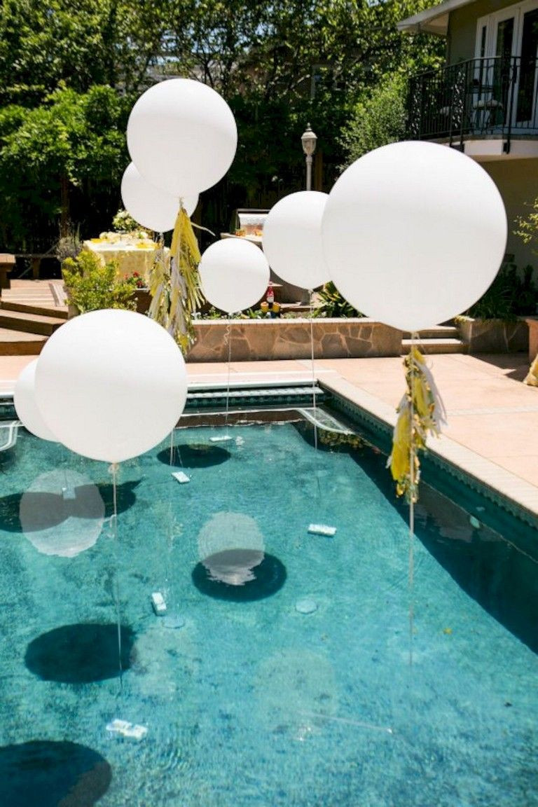 Ideas For Backyard Girls Birthday Pool Party
 32 Beauty Sweet and Romantic Backyard Wedding Decor Ideas