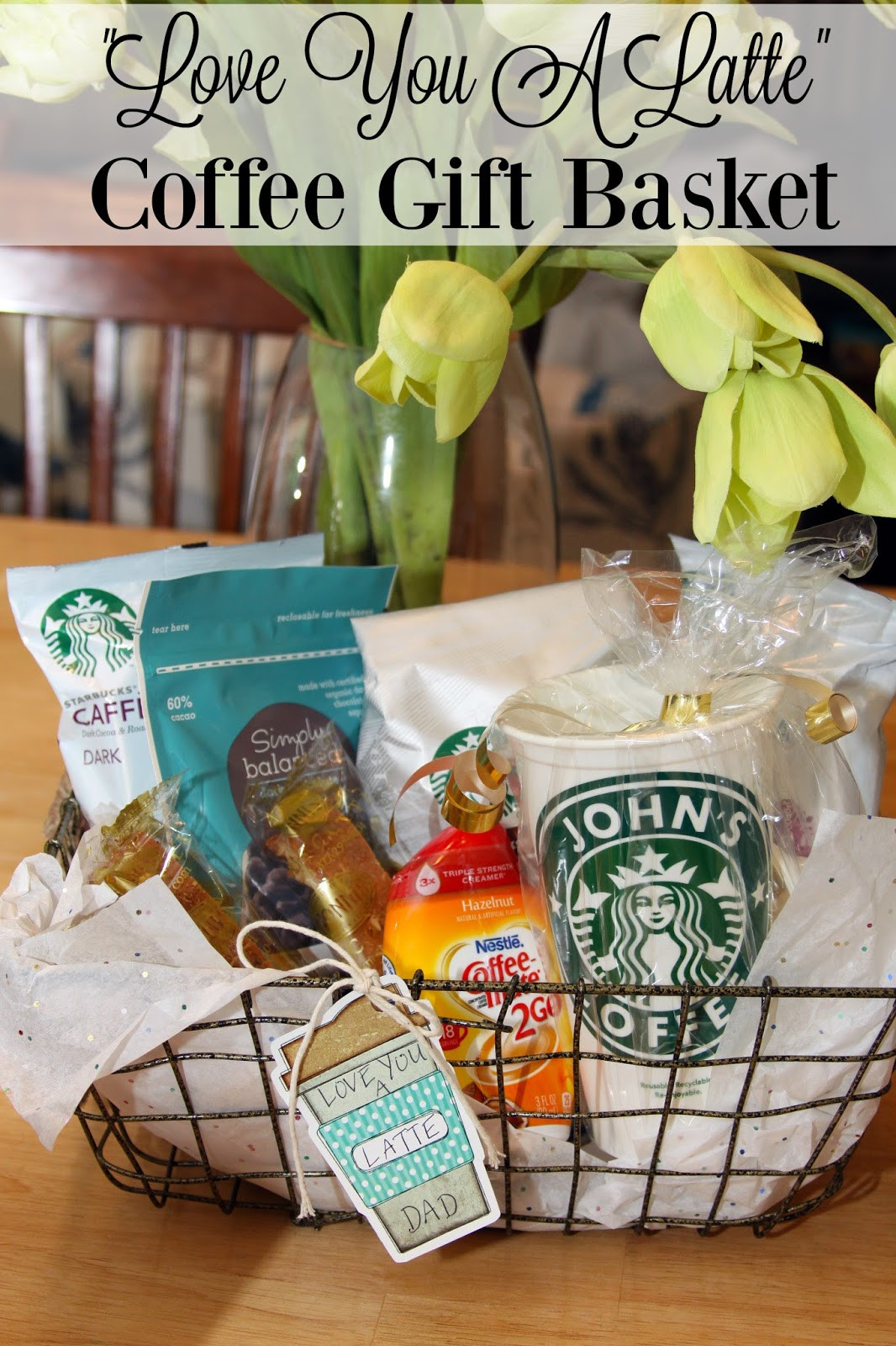 Ideas For Coffee Gift Basket
 For the Love of Food Ninja Coffee Bar and Love You a