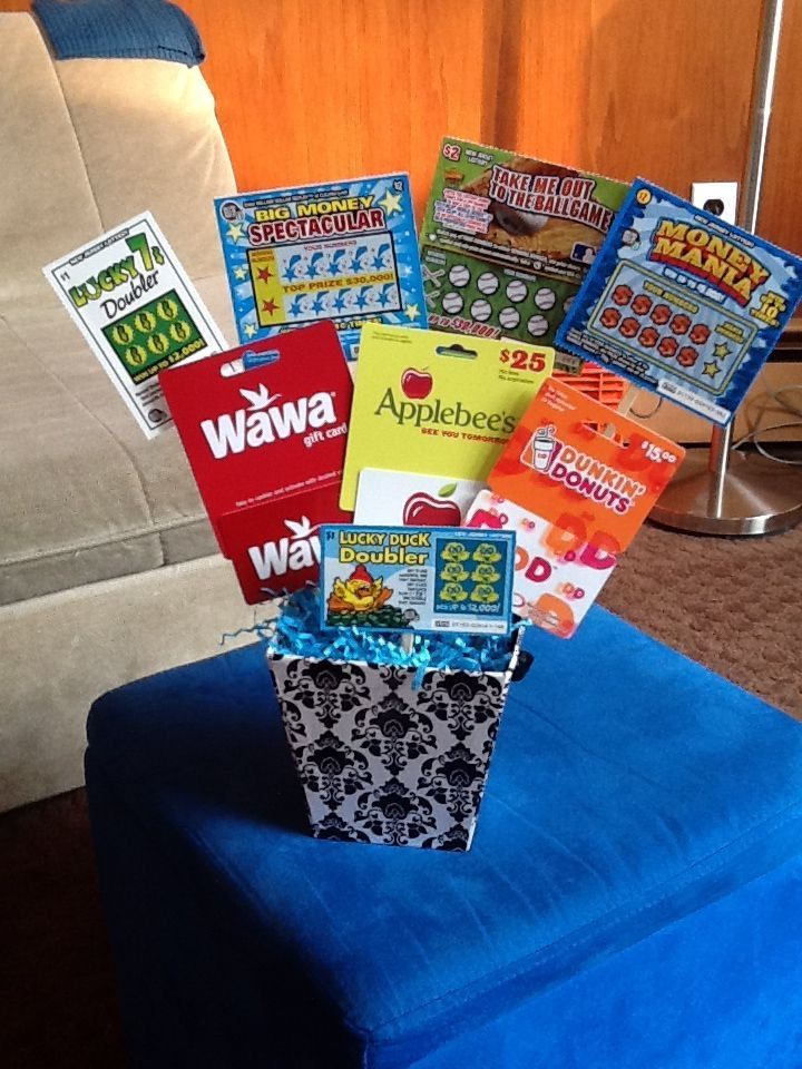 Ideas For Gift Card Basket
 Gift Card & Lottery Ticket Basket Just the picture