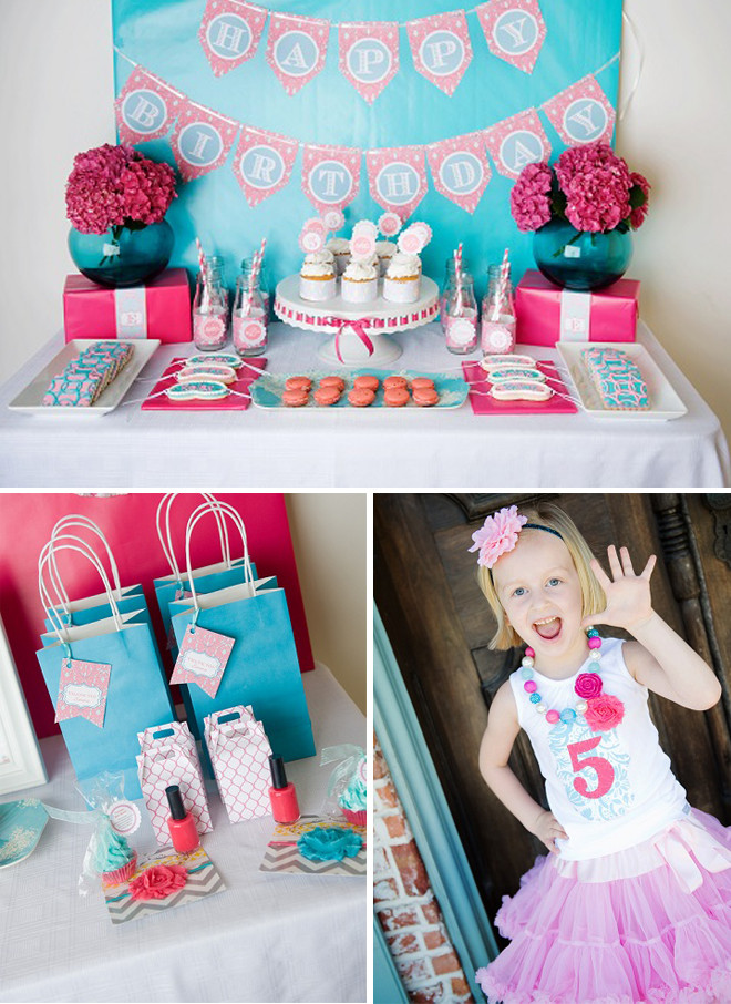Ideas For Girl Birthday Party
 Darling Spa Themed 5th Birthday Party