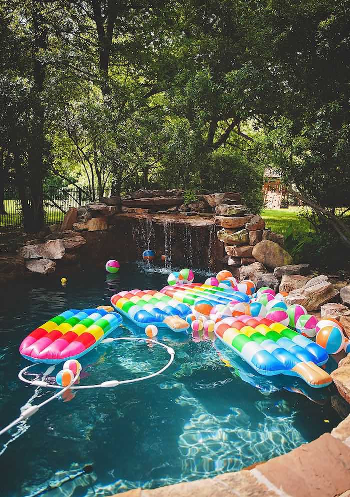 Ideas For Pool Party
 Kara s Party Ideas Birthday Popsicle Pool Party