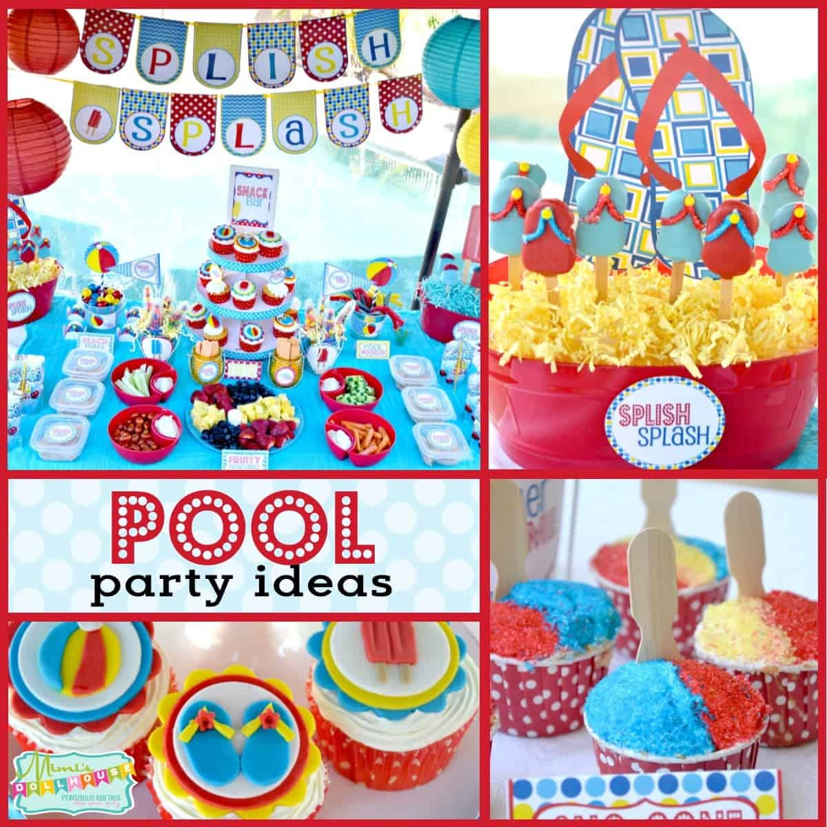 Ideas For Pool Party
 Pool Party Splish Splash School s Out Party Mimi s