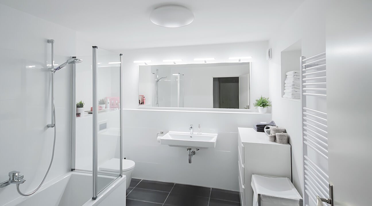 Ikea Bathroom Mirror
 Big but minimalist bathroom mirror with lights IKEA Hackers
