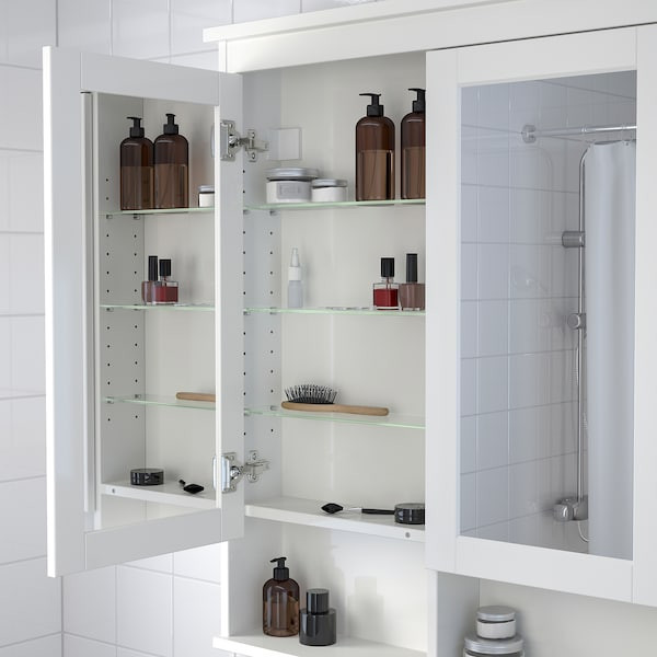 Ikea Bathroom Mirror
 HEMNES Mirror cabinet with 2 doors white 83x16x98 cm IKEA