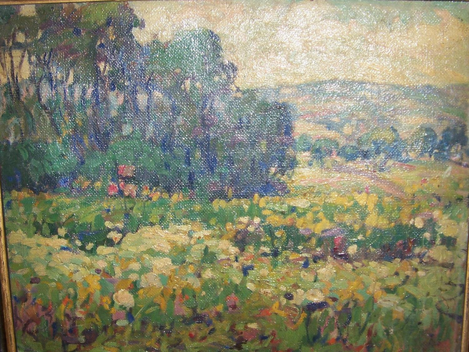Impressionist Landscape Paintings
 Antique Vintage Impressionist Landscape oil on canvas