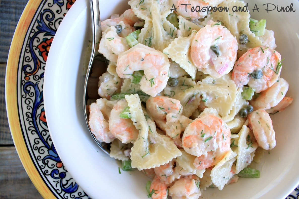 Ina Garten Shrimp Salad
 A Teaspoon and A Pinch Shrimp and Pasta Salad