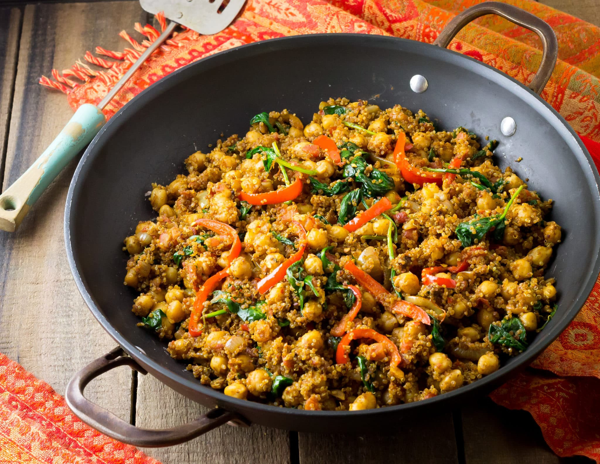 Indian Food Recipes
 Indian Quinoa and Chickpea Stir Fry