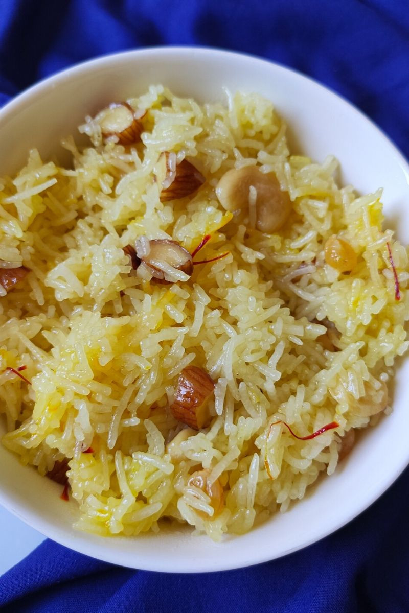 Indian Rice Dessert
 Sweet rice recipe Meethe Chawal Zarda Pulao