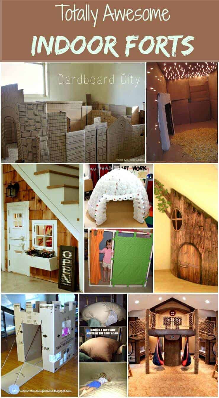 Indoor Forts For Kids
 Easy Indoor Activities Rainy Day Activities Snow Day