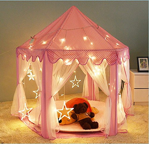 Indoor Kids Tent
 Dalos Dream Indoor Kids Play Tent Pink Hexagon Kid Tent