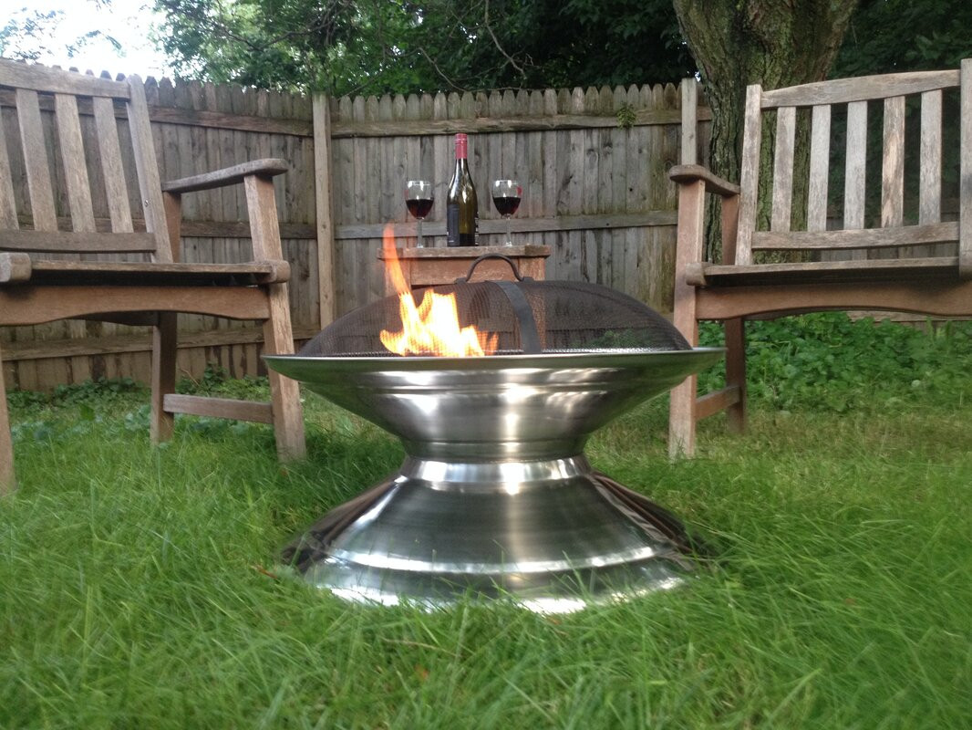 Indoor Wood Fire Pit
 Pomegranate Solutions Stainless Steel Wood Burning Fire