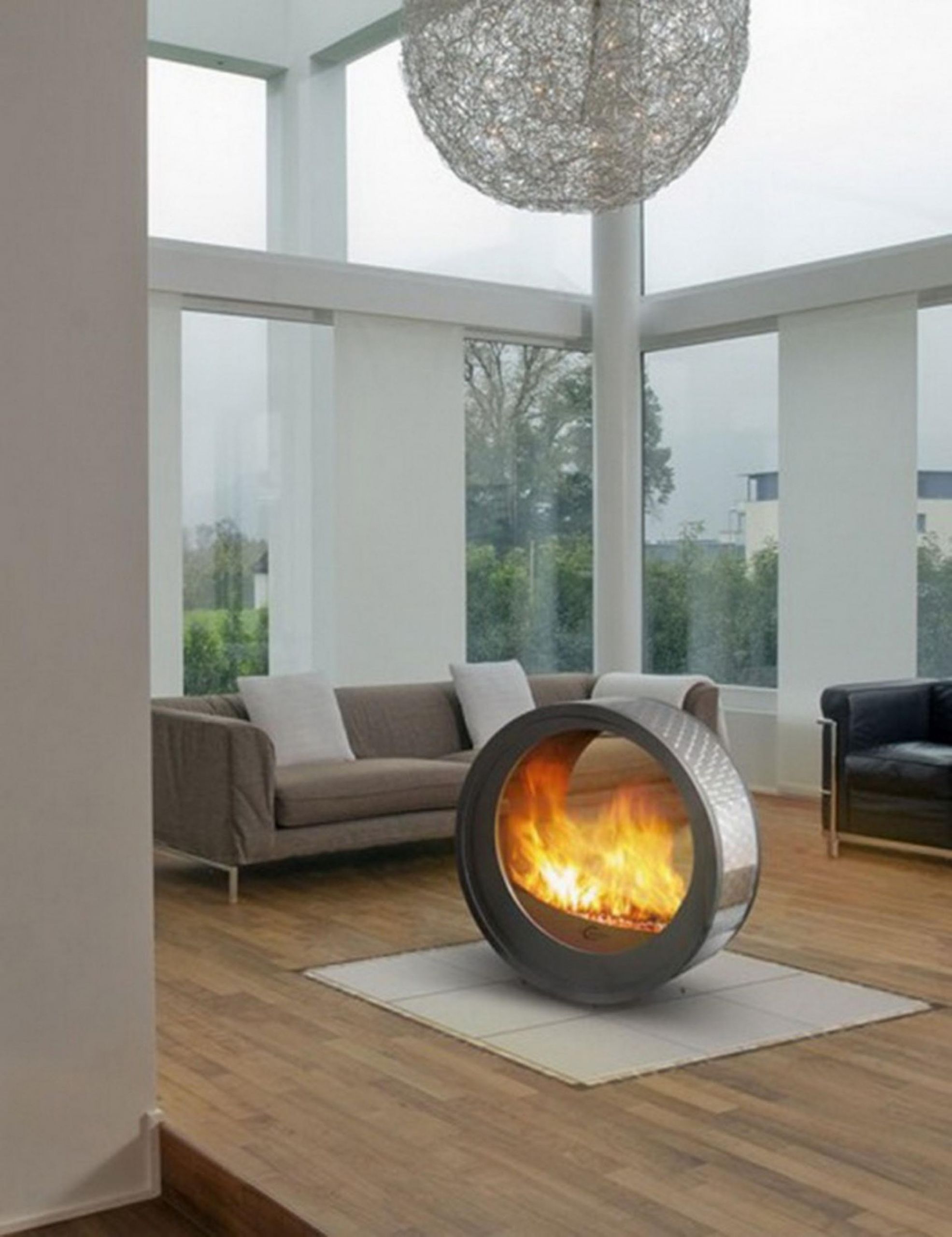 Indoor Wood Fire Pit
 Indoor Gas Fire Pit