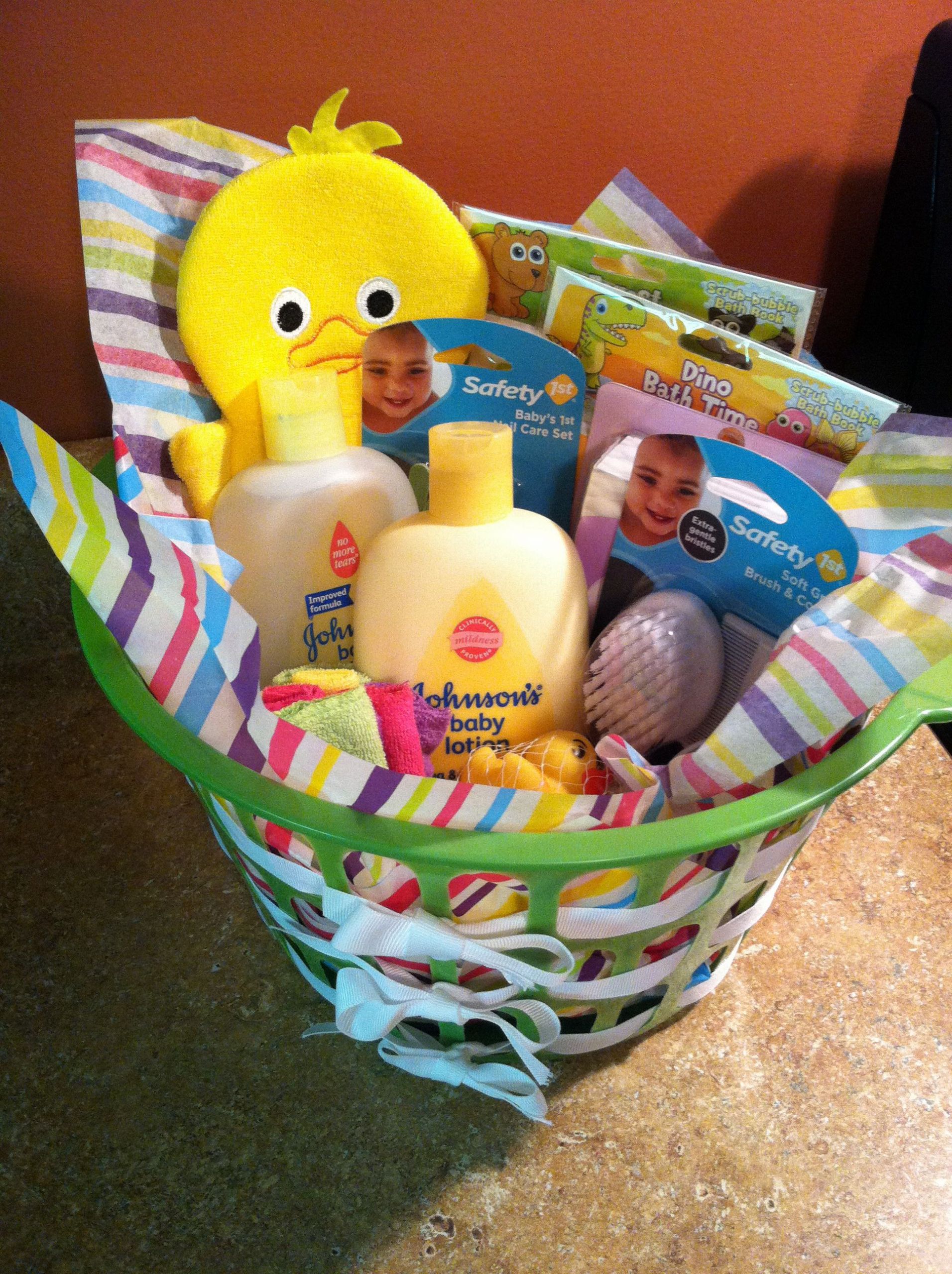 Inexpensive Baby Shower Gifts
 Inexpensive baby shower t Dollar tree basket with