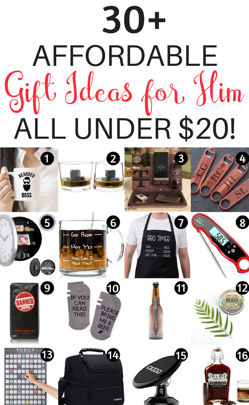 Inexpensive Birthday Gifts For Him
 20 Gifts for Him Under $20 That Will Rock His World