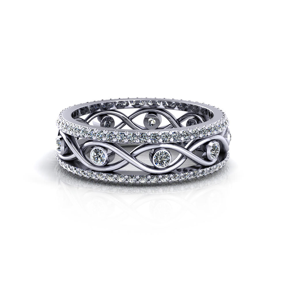 Infinity Wedding Rings
 Infinity Eternity Wedding Ring Jewelry Designs