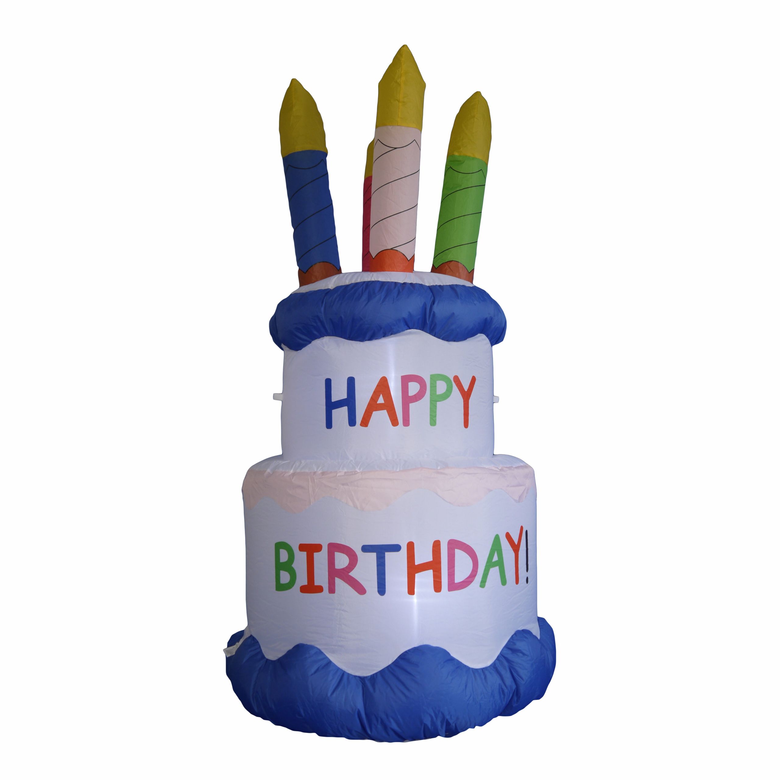 Inflatable Birthday Cake
 BZB Goods Inflatable Cake with Candles Happy Birthday