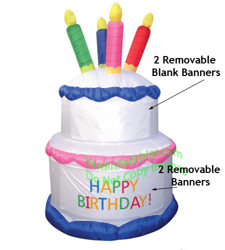 Inflatable Birthday Cake
 Air Blown Inflatable Birthday Cake