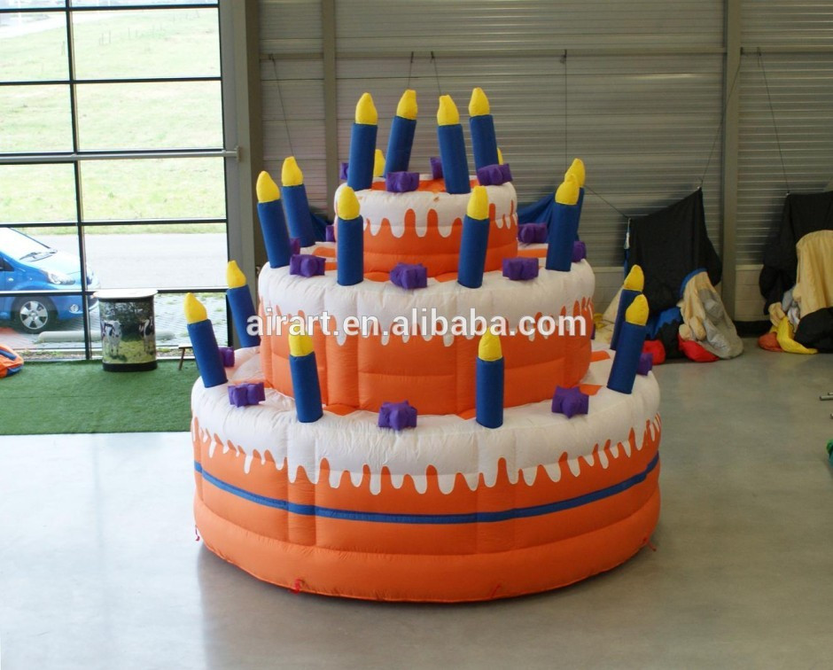 Inflatable Birthday Cake
 Birthday Party Inflatable Balloon Cake Buy Artificial