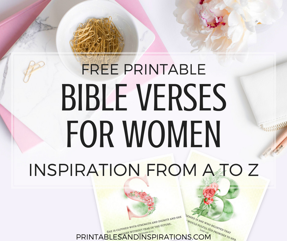 Inspirational Bible Quotes For Women
 Printable Bible Verses For Women Inspirations From A To