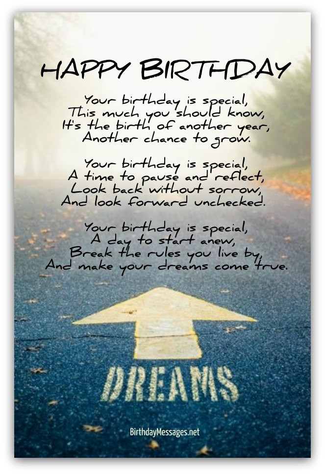 Inspirational Birthday Quotes
 Inspirational Birthday Poems Page 4