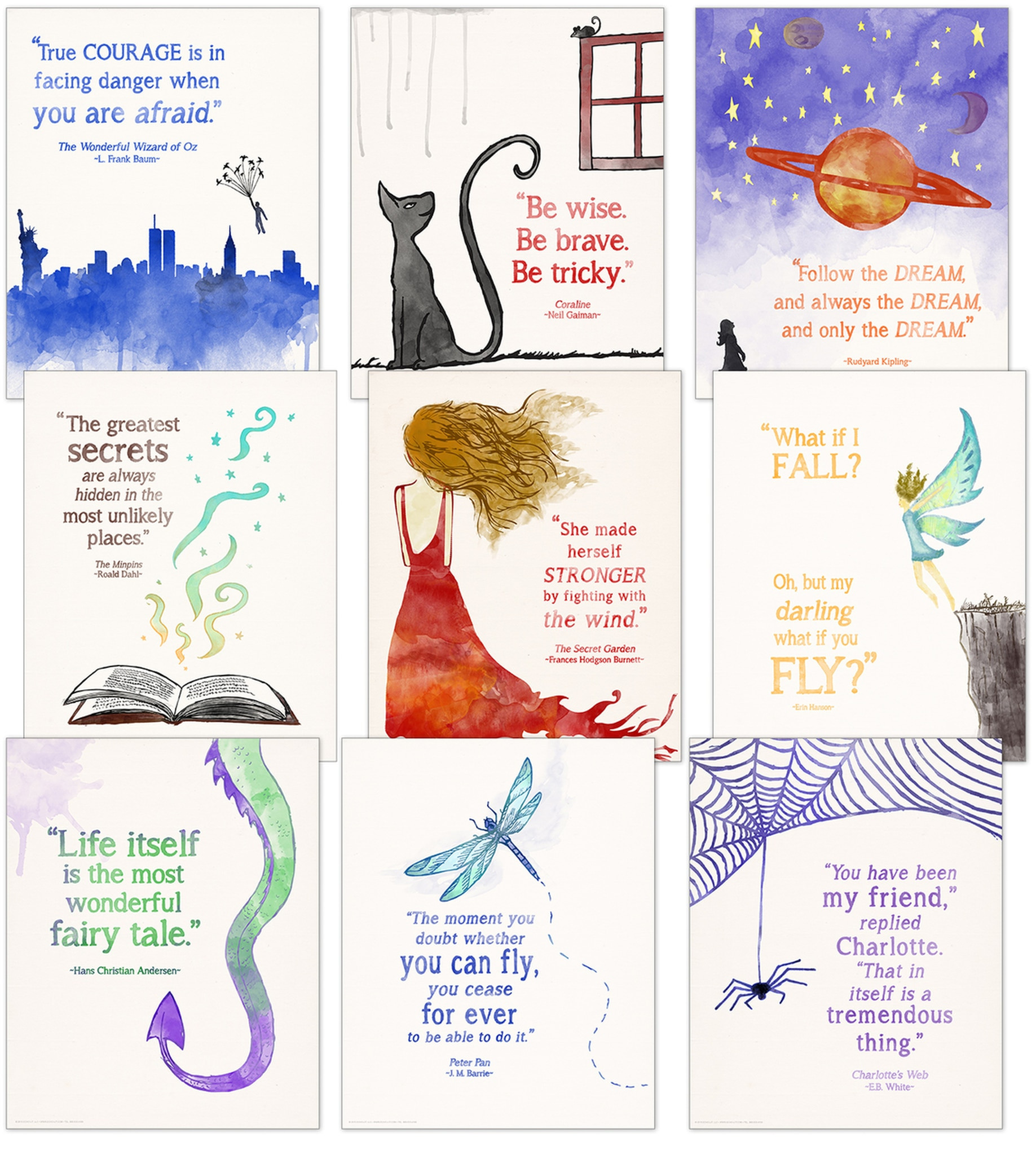 Inspirational Literature Quotes
 Beloved Children s Literature Inspirational Quote Poster