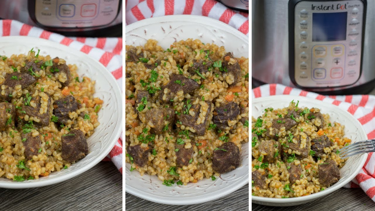 Instant Pot Brown Rice Pilaf
 INSTANT POT BROWN RICE PILAF