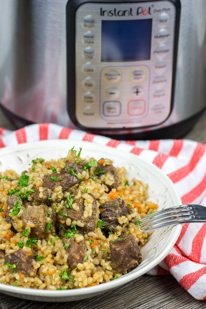 Instant Pot Brown Rice Pilaf
 Instant Pot Brown Rice Pilaf