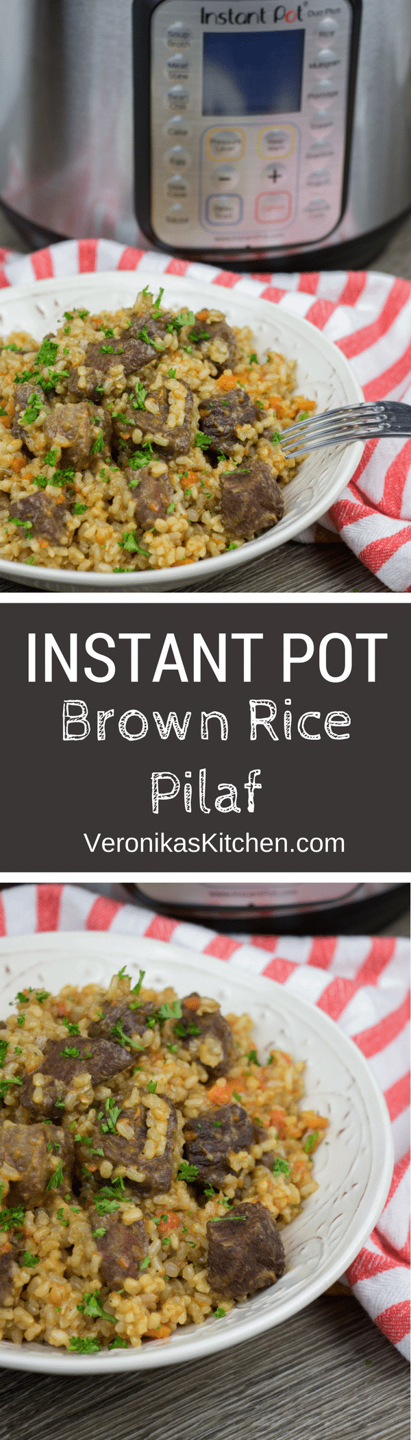 Instant Pot Brown Rice Pilaf
 Instant Pot Brown Rice Pilaf