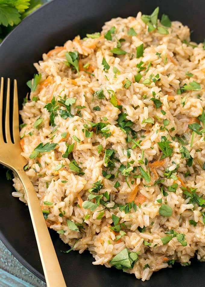 Instant Pot Brown Rice Pilaf
 Instant Pot Brown Rice Pilaf