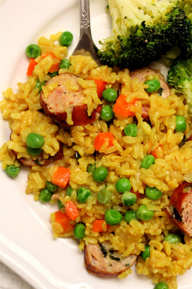 Instant Pot Brown Rice Pilaf
 Instant Pot Brown Rice Pilaf with Chicken Sausage