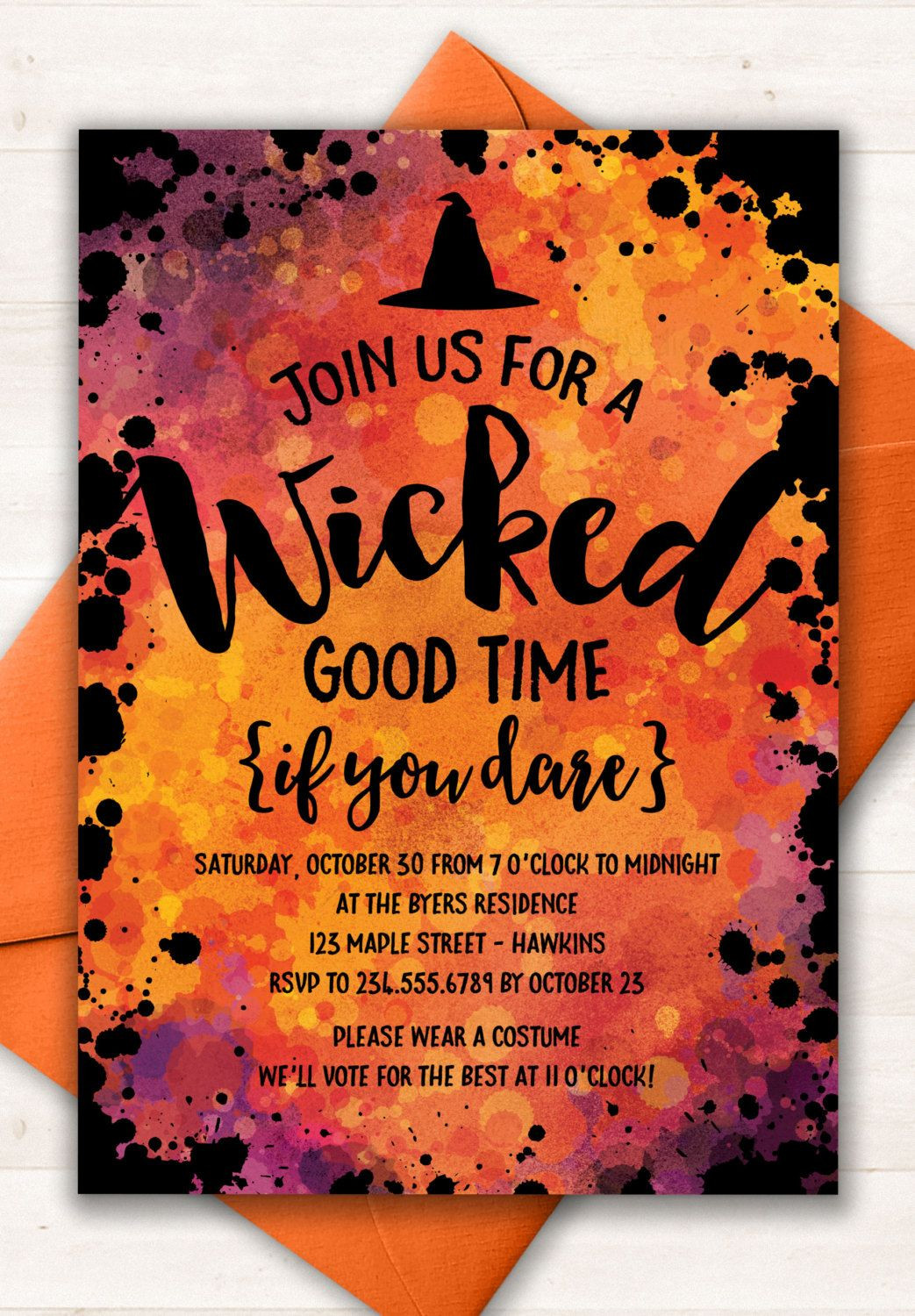 Invitation Ideas For Halloween Party
 Halloween Invitation Halloween Party Invitations
