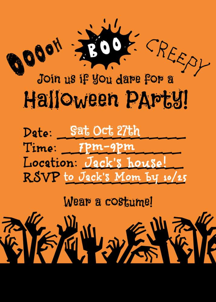 Invitation Ideas For Halloween Party
 Halloween Party Ideas for Kids Mom 6