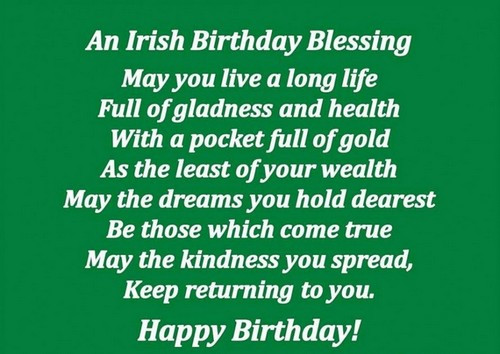 Irish Birthday Wishes Funny
 35 Irish Birthday Wishes