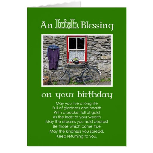 Irish Birthday Wishes Funny
 An Irish Blessing on your Birthday Card